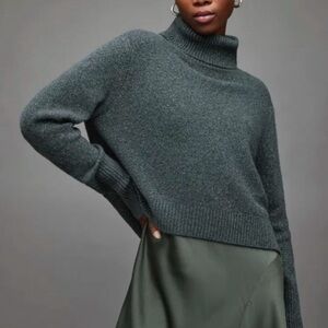 NEW ALL Saints arta crop wools blend sweater Medium